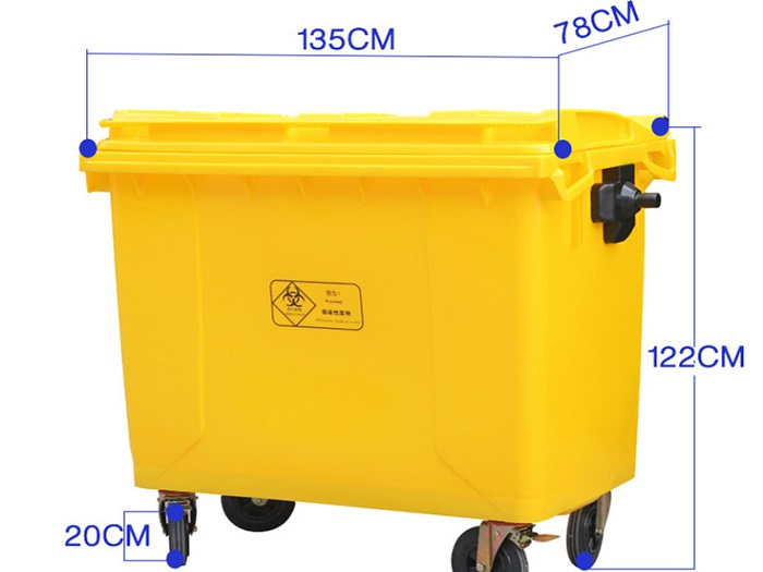 660L/1100L塑料垃圾桶